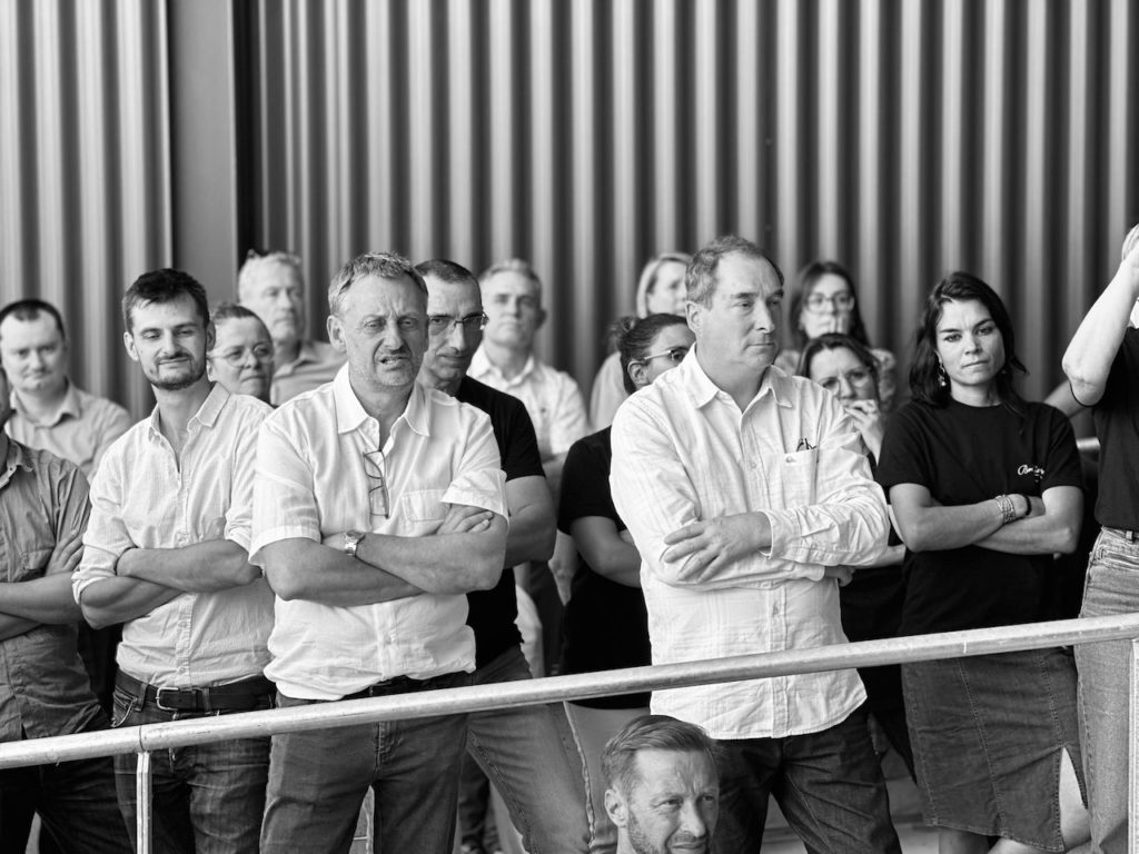 Maison Broussaud chaussettes inauguration usine